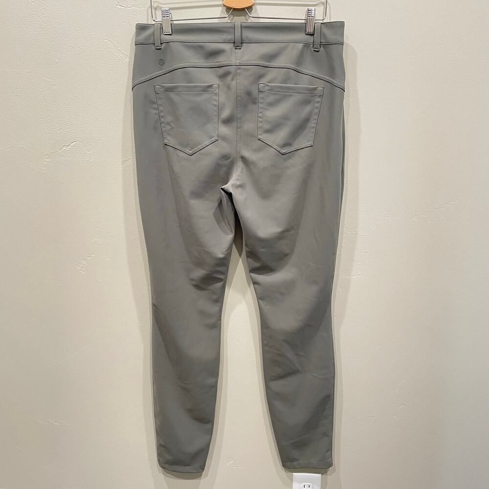 Lululemon City Sleek Slim-Fit High-Rise Pant Grey Sage - Plus Size: 33 - Picture 4 of 11